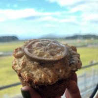 I got an earl grey muffin for the train ride back to Tokyo  at Veg Out in Kyoto