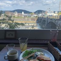Our lunch view. at Veg Out in Kyoto