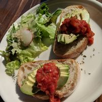 Toast of the day at Veg Out in Kyoto