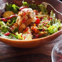 Buddha bowl at Veg Out in Kyoto