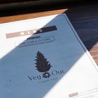 menu at Veg Out in Kyoto