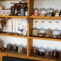 inside at Veg Out in Kyoto