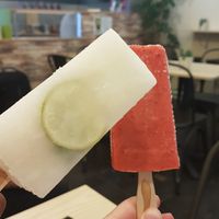 Vegan Ice Cream: Mojito + Strawberry at Pittz in Aix-en Provence