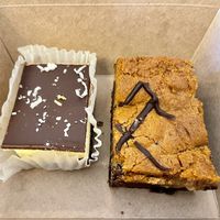 Nanaimo bar (amazing) and a brookie  at Valhalla Bakery in Orlando