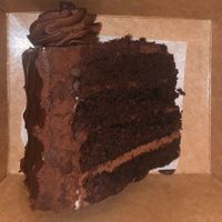 choc cake slice  at Valhalla Bakery in Orlando