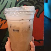 iced lavender latte  at Valhalla Bakery in Orlando