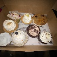 Lavender Vanilla cupcake, Coconut pie, Banana cream pie, chocolate pie, Kitchen Sink cookie, Lemon pie, Almond cake, chocolate cupcake  at Valhalla Bakery in Orlando