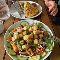 Zen bowl and seitan quesadilla   at VegetaBowl in Koh Tao