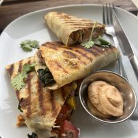 Seitan quasedillas  at VegetaBowl in Koh Tao