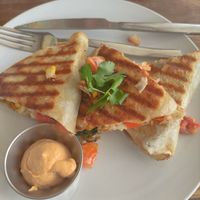 Seitan quesadillas at VegetaBowl in Koh Tao