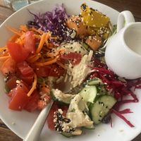 Wellness Bowl (after taking a few bites as I forgot )  at VegetaBowl in Koh Tao