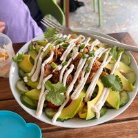 BBQ jackfruit bowl with extra avocado   at VegetaBowl in Koh Tao