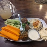 Hummus plate at VegetaBowl in Koh Tao