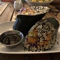 Teriyaki tofu sushi burrito   at VegetaBowl in Koh Tao