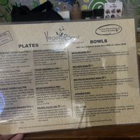 Menu  at VegetaBowl in Koh Tao