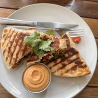 seitan quesadilla   at VegetaBowl in Koh Tao