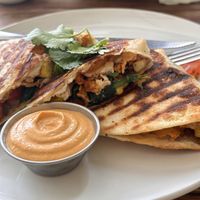 seitan quesadilla   at VegetaBowl in Koh Tao