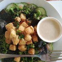 Japanese bowl with brown rice, 200b at VegetaBowl in Koh Tao