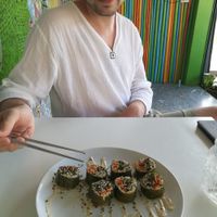 Shroom sushi 120b at VegetaBowl in Koh Tao