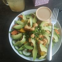 Yummy Asian Napa Bowl plus Avocado, Pumpkin and Sweet Potato at VegetaBowl in Koh Tao