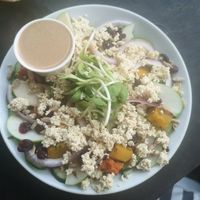 Delicious Sweet & Sour Bowl with extra vegan Feta at VegetaBowl in Koh Tao