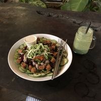 Protein salad at VegetaBowl in Koh Tao
