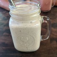 Coconut and peanut smoothie at VegetaBowl in Koh Tao