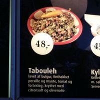 Taboulch salad at Lyngby Shawarma House in Kongens Lyngby