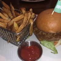 Impossible burger  at Founding Farmers in Potomac
