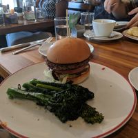Impossible burger at Founding Farmers in Potomac