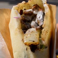 gyro sandiwch at Vegan Gyros - Mauer Park - Food Truck in Berlin