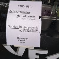 We Eat 2 at Vegan Gyros - Mauer Park - Food Truck in Berlin