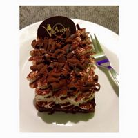 Vegan Black Forest cake at Velicious in Strasbourg