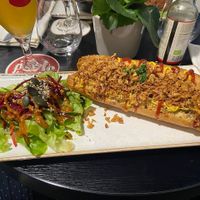 Hot dog 🌭 at Velicious in Strasbourg
