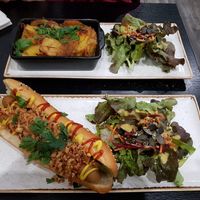 Tartiflette and Hot Vog at Velicious in Strasbourg