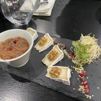 Vegan cheese and onion chutney  at Velicious in Strasbourg