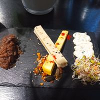 Vegan cheese at Velicious in Strasbourg