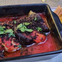 Eggplant with vegan mozzarella  at Velicious in Strasbourg