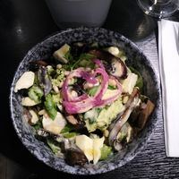 Pesto salad as starter at Velicious in Strasbourg