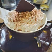 Hot chocolate - heavy on cream at Velicious in Strasbourg