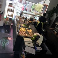 Great variety of vegan desserts welcome you at the entrance! at Velicious in Strasbourg