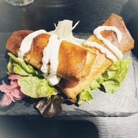 Entrée - roulades tofu  at Velicious in Strasbourg