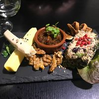 Vegan cheese platter  at Velicious in Strasbourg
