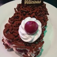 Black forest cake (available in an alcoholic and in a non-alcoholic version) at Velicious in Strasbourg