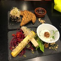 Faux gois and cheese board  at Velicious in Strasbourg