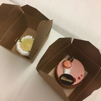 Cakes. Lemon tart was amazing! at Velicious in Strasbourg