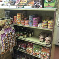 some canned food and seasonings selection  at Kian Joo Vegetarian Food Supply Centre 健裕斋料供应商 in East Singapore