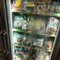 frozen mock seafood (selection is HUGE 😊 many fridges, can’t possibly take pics of all of them) at Kian Joo Vegetarian Food Supply Centre 健裕斋料供应商 in East Singapore