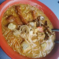 Yummy mee siam. Rich broth. Slight spicy. $4. at Le Le Vegetarian in West Singapore