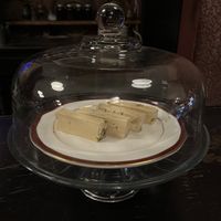 halvah on display  at Mamoun's Restaurant in Albany